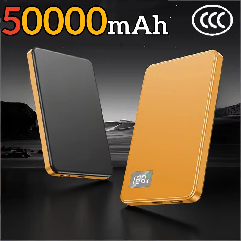 Przenośny magnetyczny powerbank bezprzewodowy PD22.5W o pojemności 500000 mAh z szybkim ładowaniem.