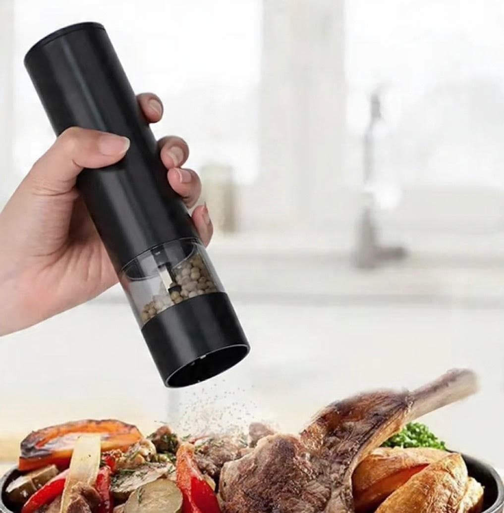 Elektryczny młynek do soli i pieprzu z możliwością ładowania przez USB, regulowany stopień mielenia, duża pojemność, automatyczny młynek do przypraw